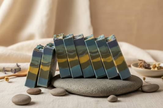 Lake Crescent bars - artisan display