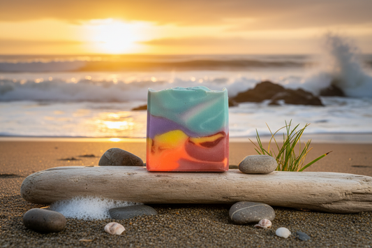 Sunset at First Beach bar soap - beach setting